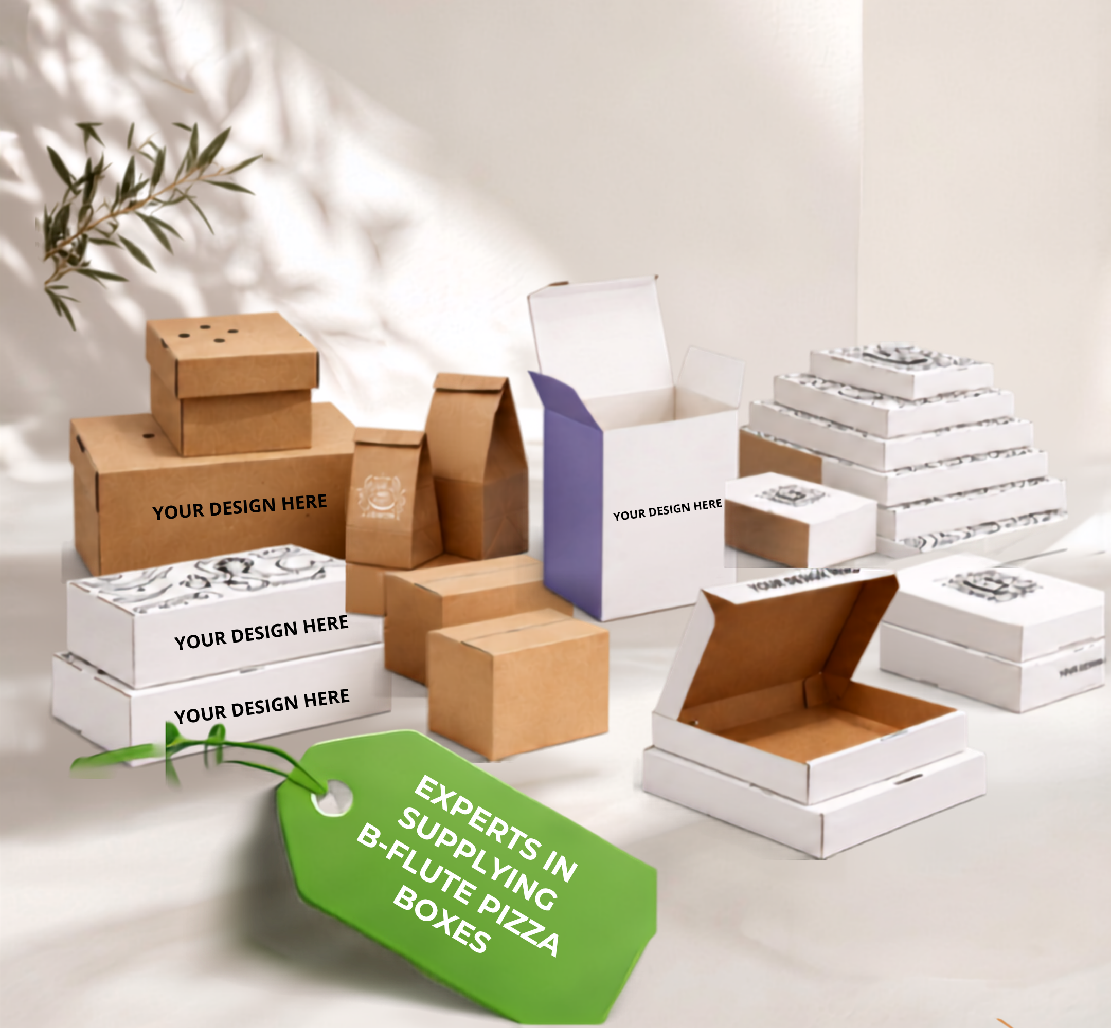 Custom cardboard and packaging box range